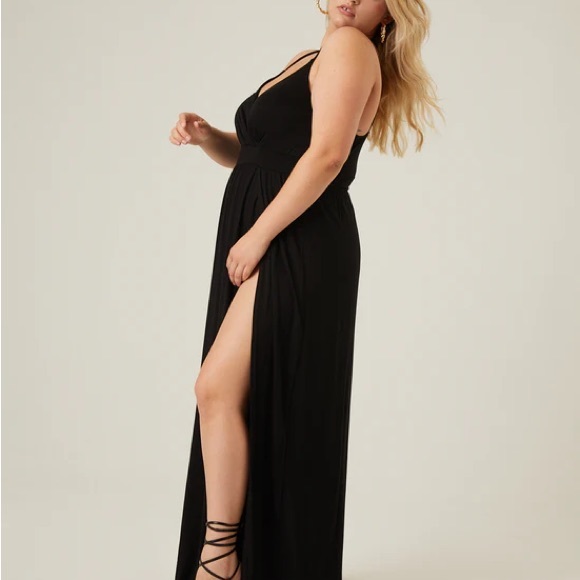 2020AVE PLUS SIZE DOUBLE SLIT TANK DRESS 1XL - Picture 2 of 5